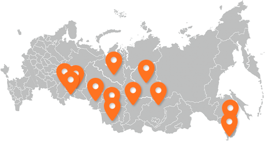 Карта представительств