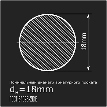 Арматура 18,0 А-I (А240) ГОСТ 34028-2016 12м