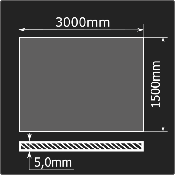 Лист горячекатаный 5,0*1500*3000 ст.3сп ММК ГОСТ 14637-89