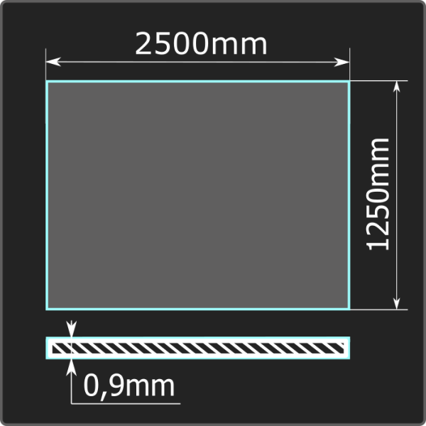 Лист холоднокатаный 0,9*1250*2500 ст.08пс Кармет ГОСТ 16523-97