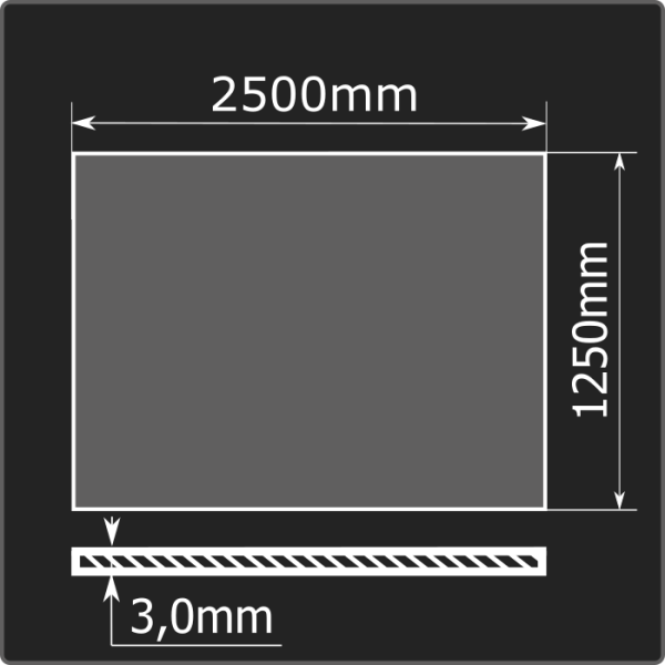 Лист горячекатаный 3,0*1250*2500 ст.3сп Кармет ГОСТ 16523-97
