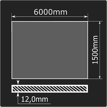 Лист горячекатаный 12*1500*6000 ст.3сп Кармет ГОСТ 14637-89