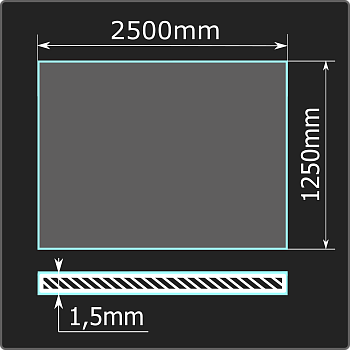 Лист холоднокатаный 1,5*1250*2500 ст.08пс Кармет ГОСТ 16523-97
