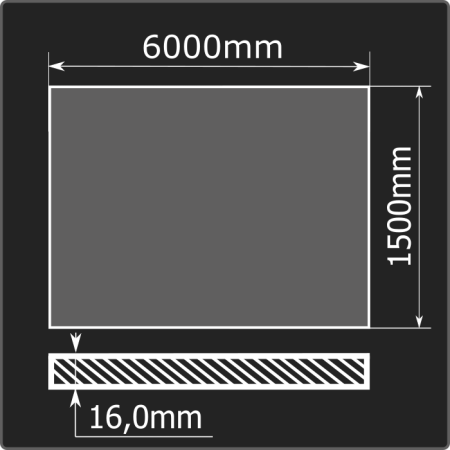 Лист горячекатаный 16*1500*6000 ст.3сп ГОСТ 14637-89