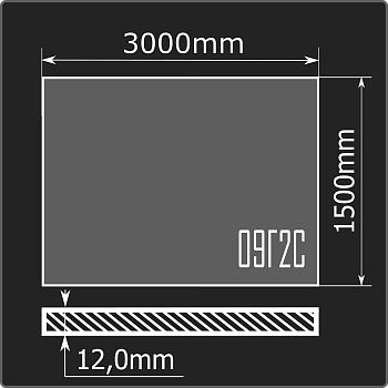 Лист горячекатаный 12*1500*3000 09Г2С Феррум ГОСТ 19281-2014
